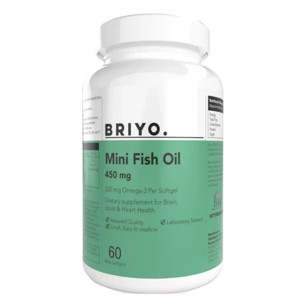 Buy Briyo Supplements Mini Fish Oil Capsule Online - OLRAA Indian Snacks