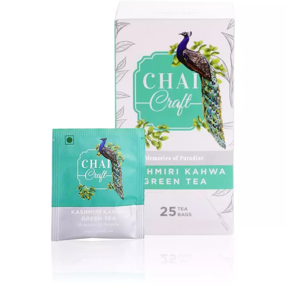 Buy Chai Craft Kashmiri Kahwa Green Tea Online - OLRAA Indian Snacks