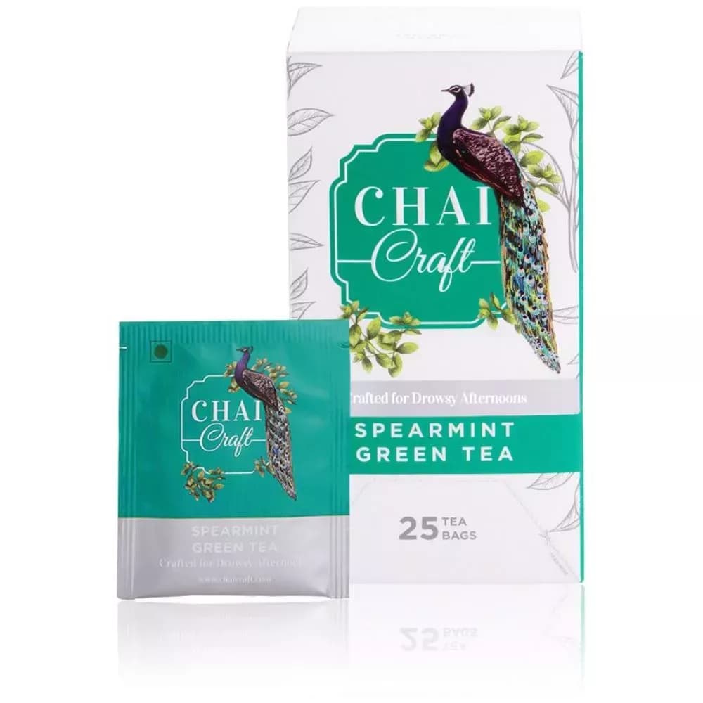 Buy Chai Craft Spearmint Green Tea Online - OLRAA Indian Snacks