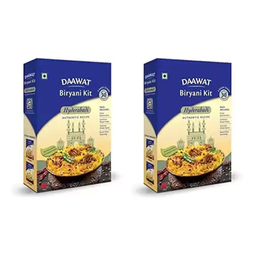 Buy Daawat Hyderabadi Biryani Kit Online - OLRAA Indian Snacks