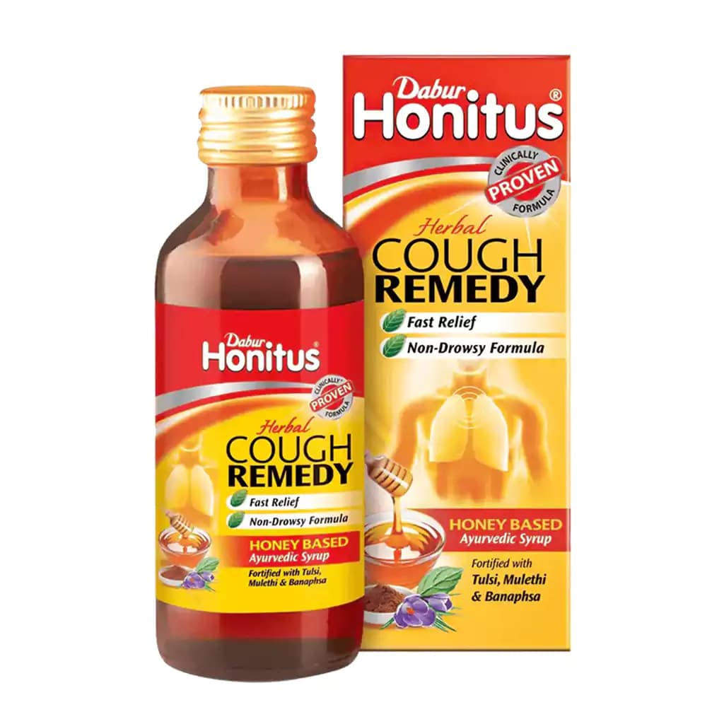 Buy Dabur Honitus Cough Syrup Online - OLRAA Indian Snacks