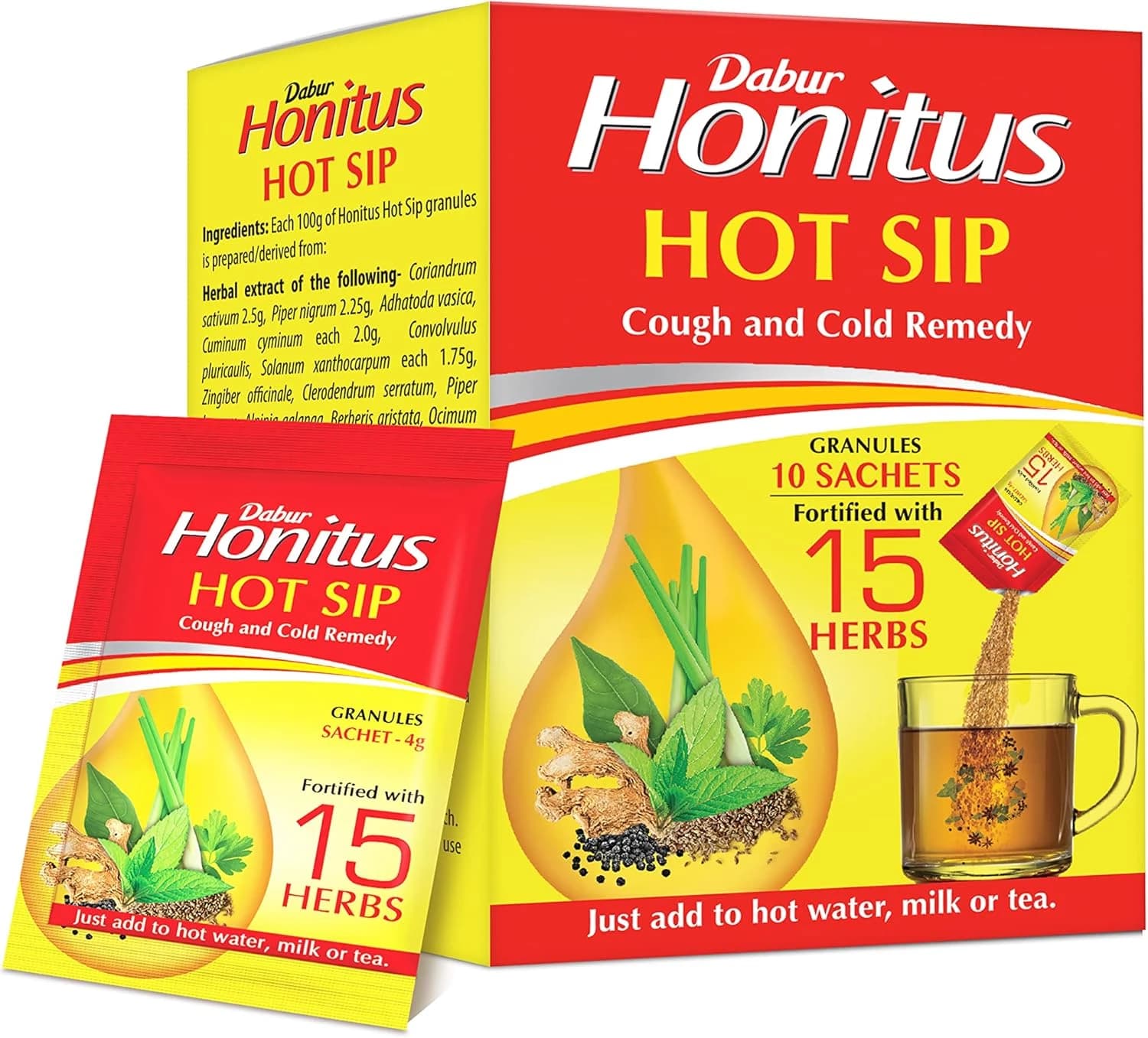 Buy Dabur Honitus Hot Sip- Ayurvedic Kaadha Online - OLRAA Indian Snacks