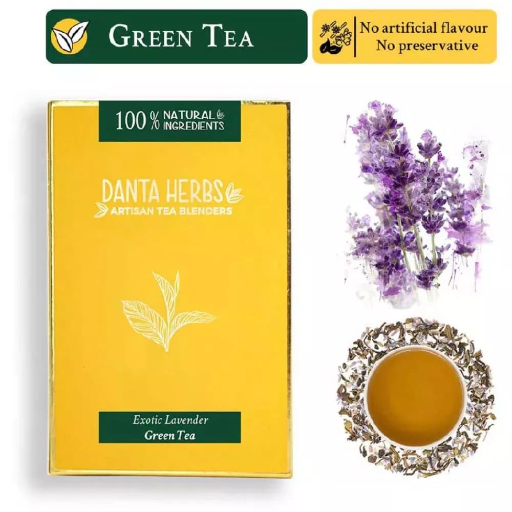 Buy Danta Herbs Exotic Lavender Green Tea Online - OLRAA Indian Snacks