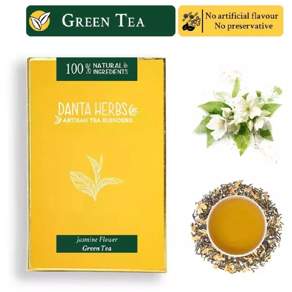 Buy Danta Herbs Jasmine Flower Green Tea Online - OLRAA Indian Snacks