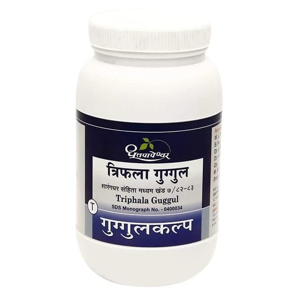 Buy Dhootapapeshwar Triphala Guggulu Capsule Online - OLRAA Indian Snacks