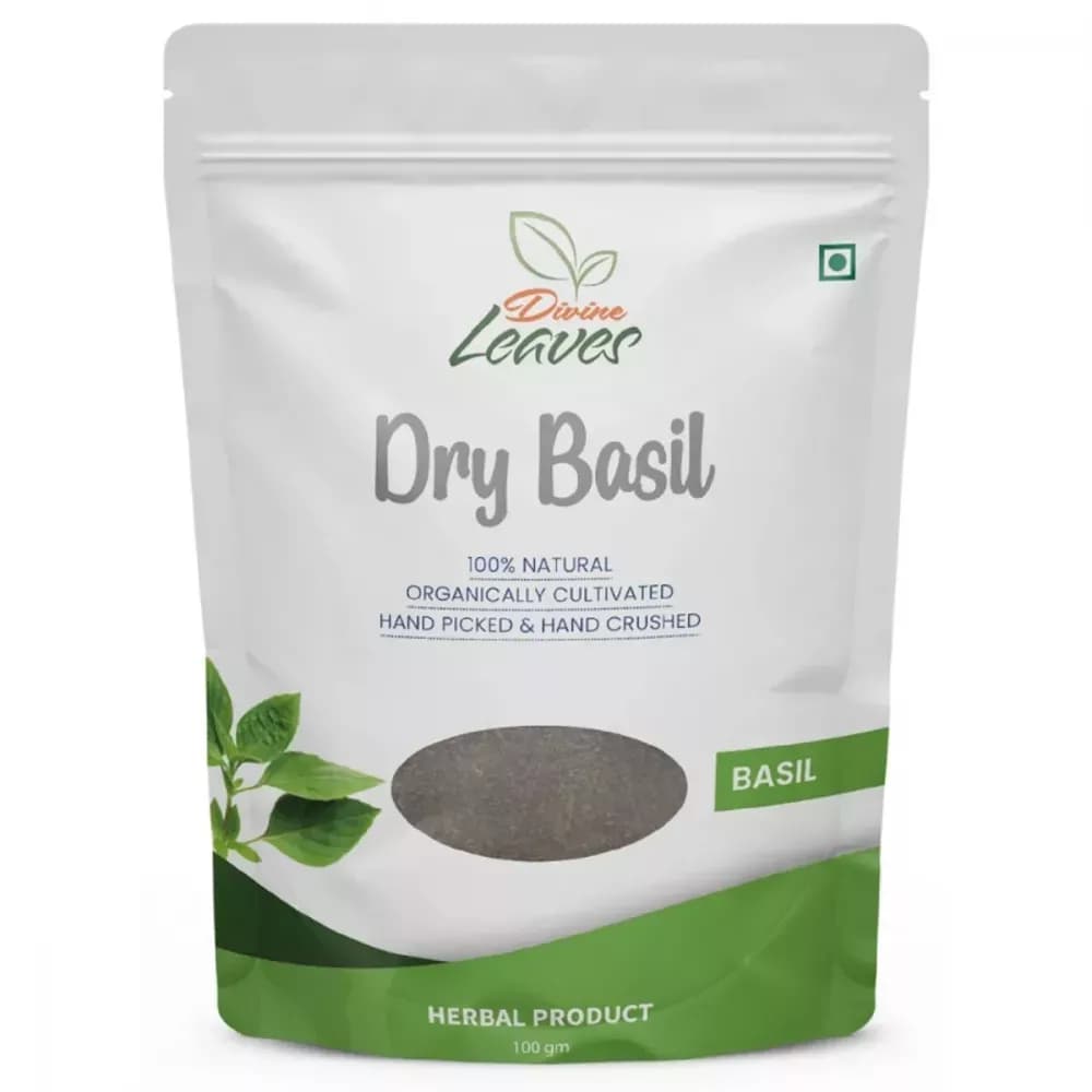 Buy Divine Leaves Dry Basil Online - OLRAA Indian Snacks