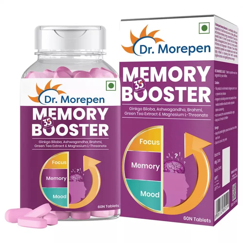 Buy Dr Morepen Memory Booster Tablets Online - OLRAA Indian Snacks
