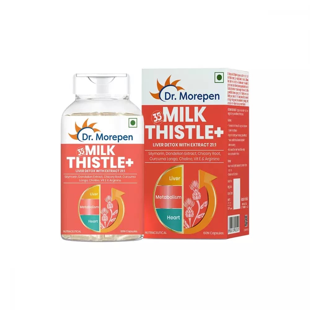 Buy Dr Morepen Milk Thistle Capsules Online - OLRAA Indian Snacks