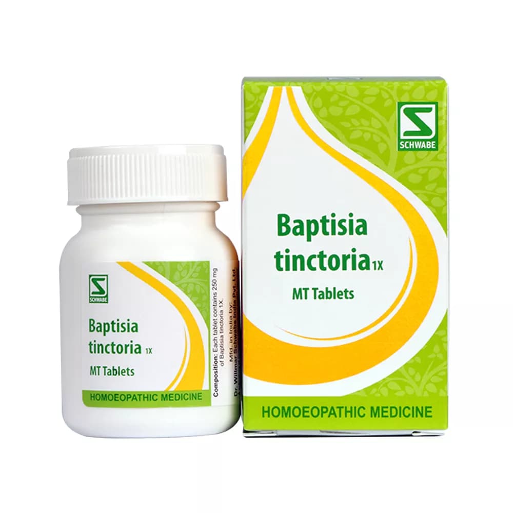 Buy Dr. Willmar Schwabe India Baptisia Tinctoria Tablet 1X Online - OLRAA Indian Snacks
