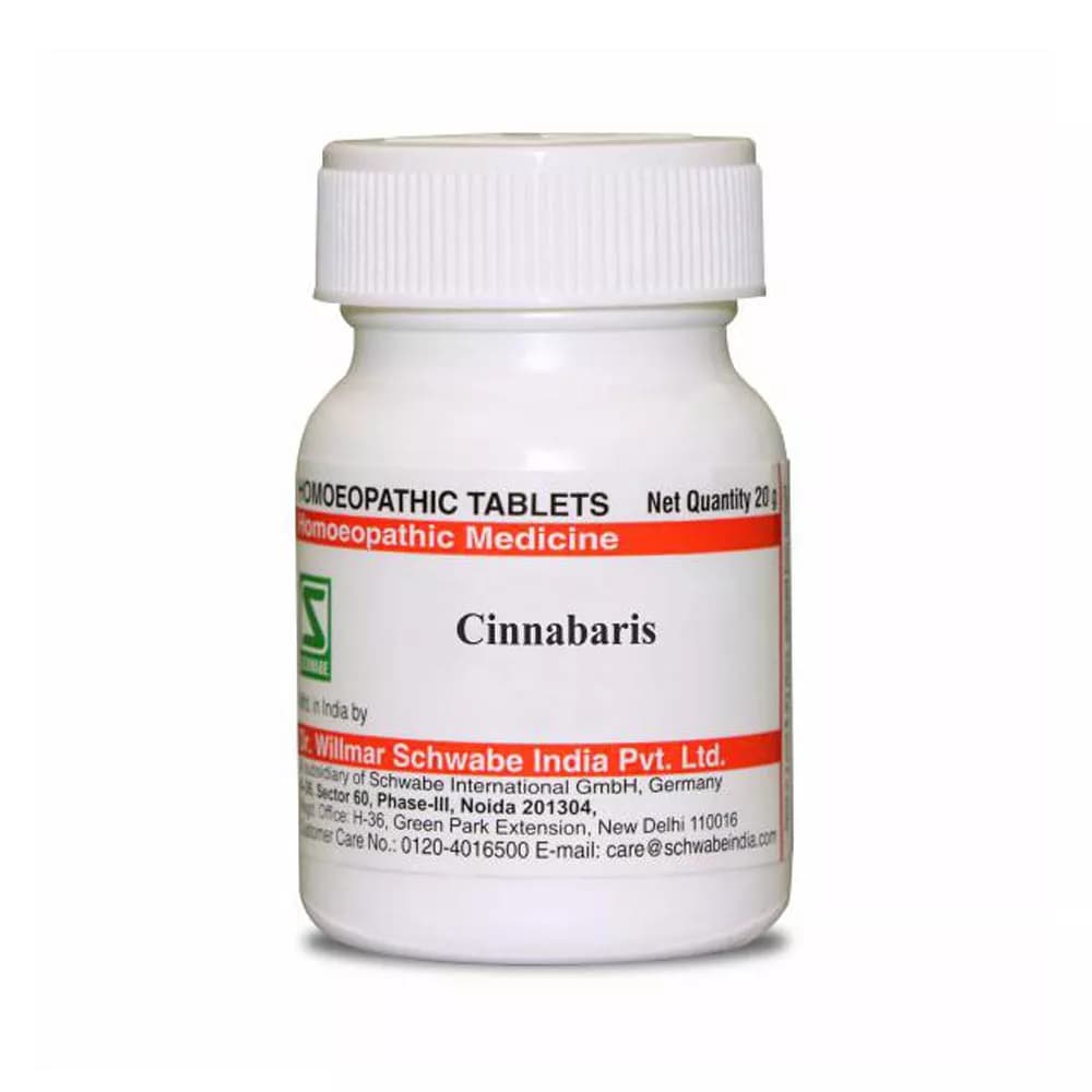 Buy Dr. Willmar Schwabe India Cinnabaris Tablet Online - OLRAA Indian Snacks