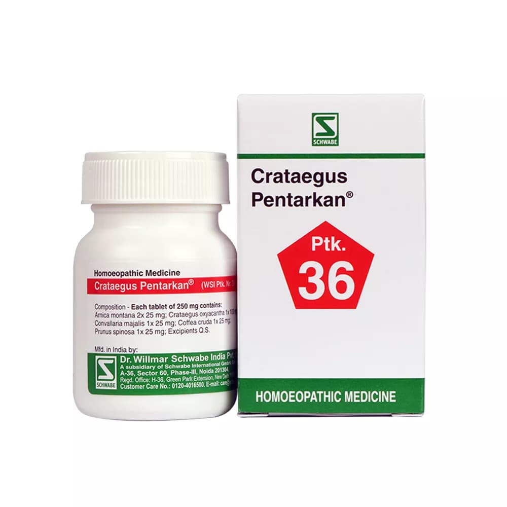 Buy Dr. Willmar Schwabe India Crataegus Pentarkan Tablet Online - OLRAA Indian Snacks