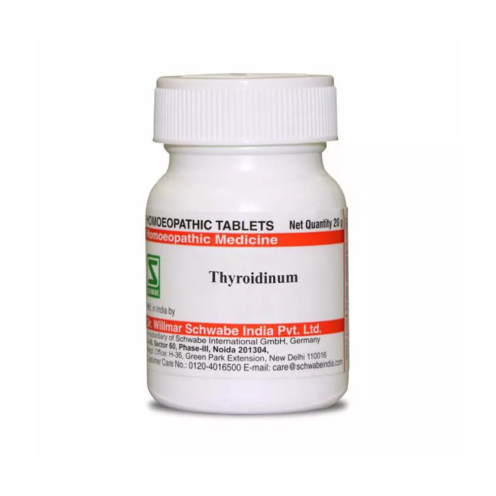 Buy Dr. Willmar Schwabe India Thyroidinum Tablet Online - OLRAA Indian Snacks