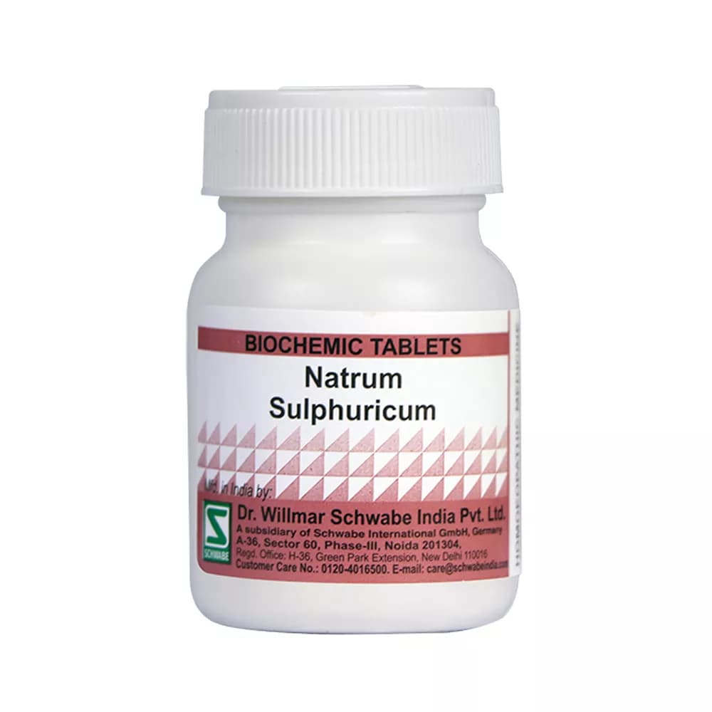 Buy Dr. Willmar Schwabe India Natrum Sulphuricum Tablet Online - OLRAA Indian Snacks