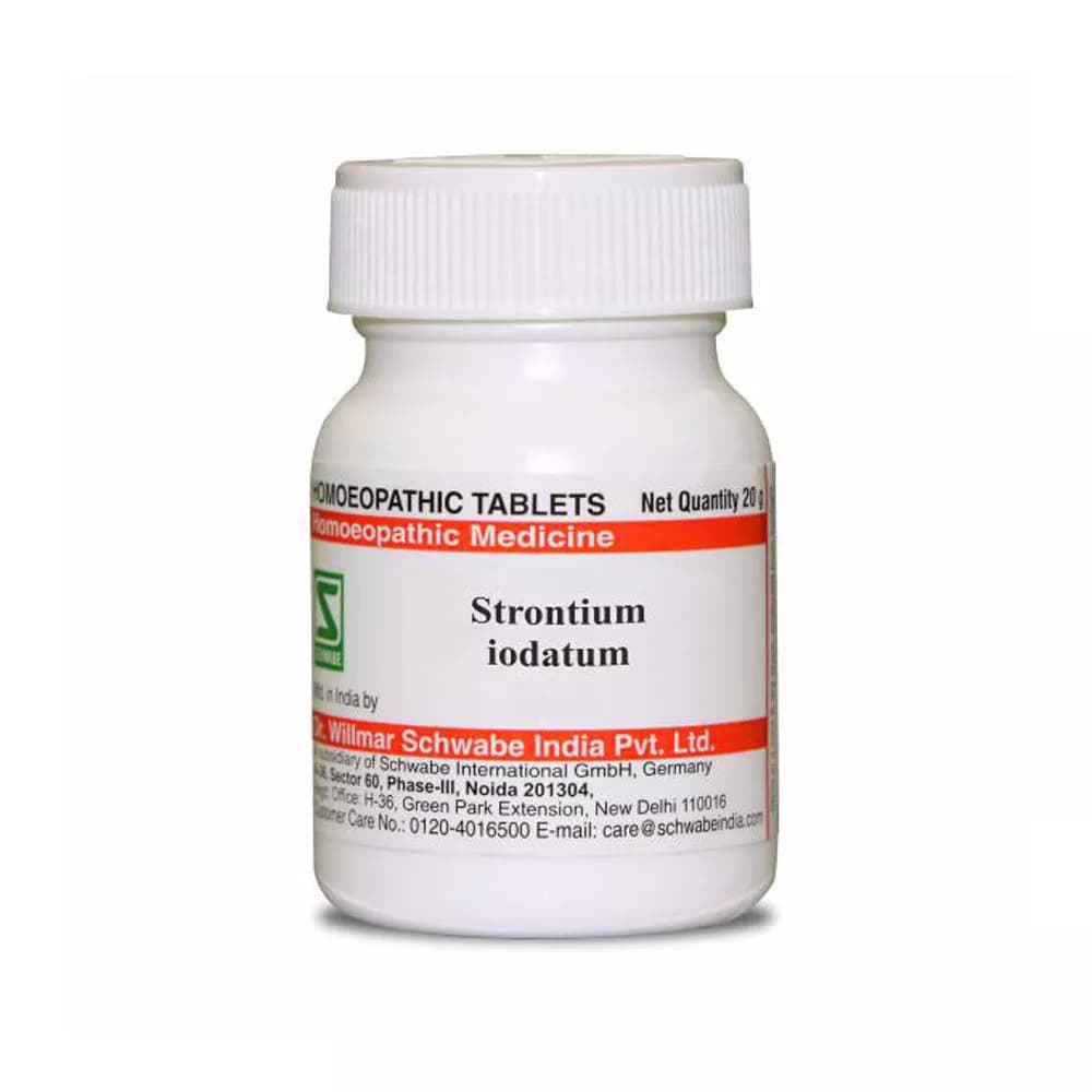 Buy Dr. Willmar Schwabe India Strontium Iodatum Tablet Online - OLRAA Indian Snacks