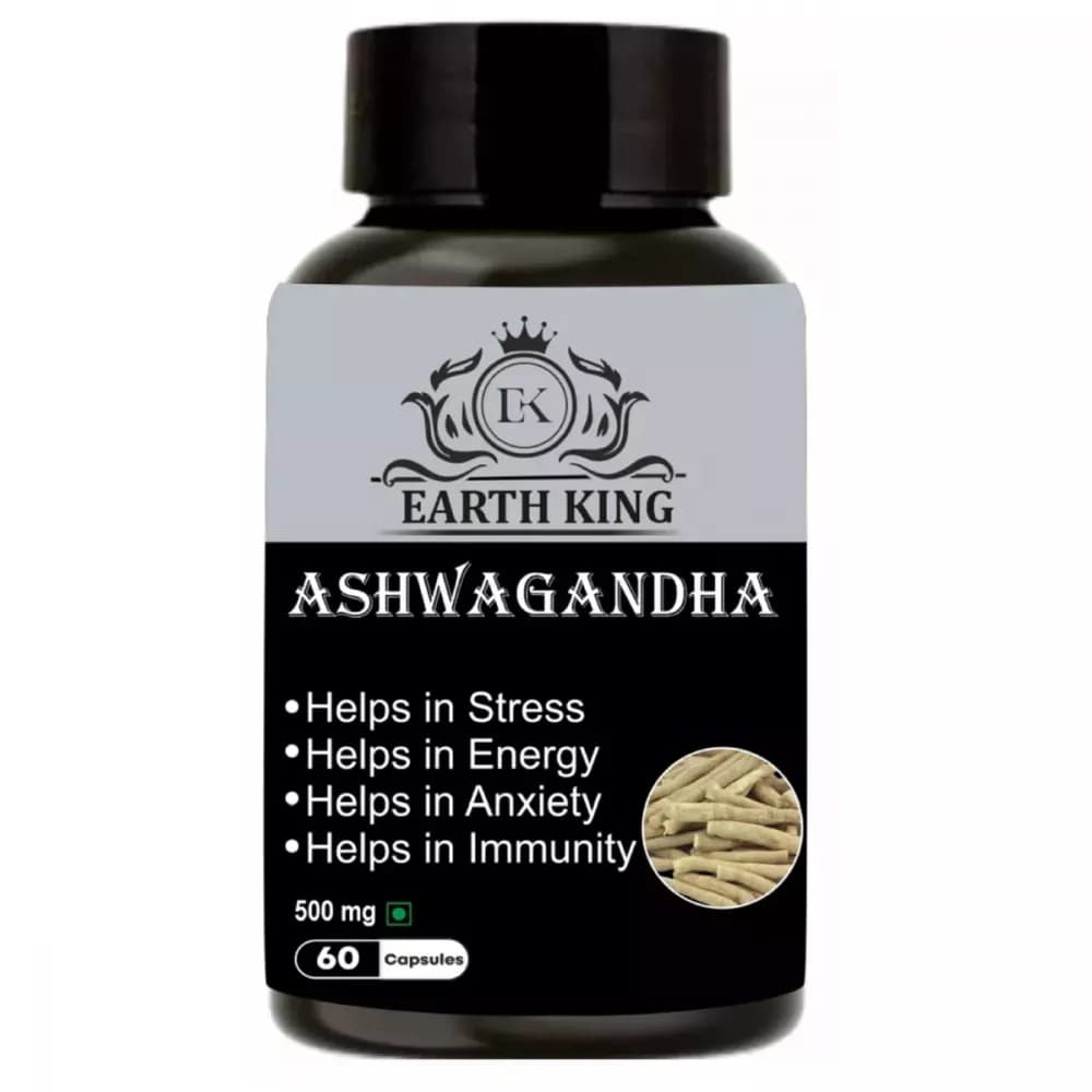 Buy Earth King Ashwagandha Capsule Online - OLRAA Indian Snacks