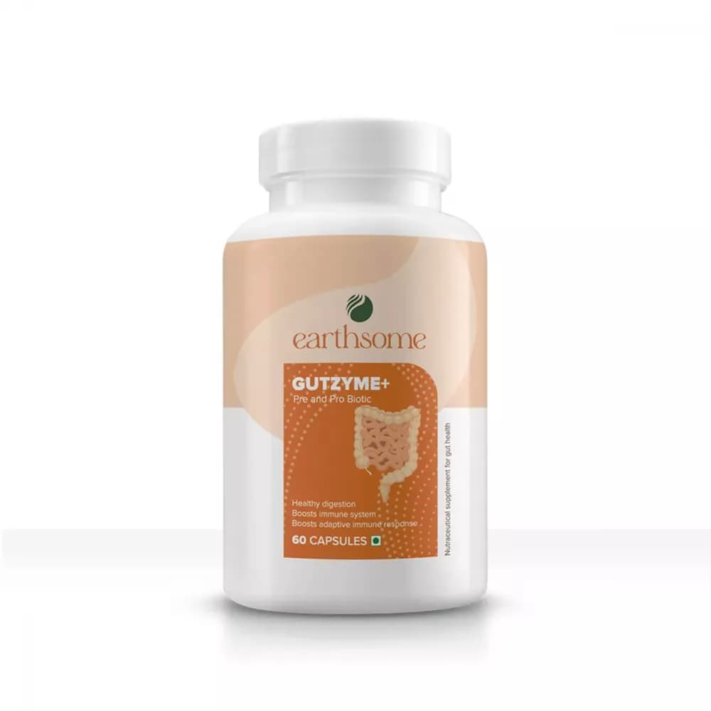 Buy Earthsome Gutzyme Capsules Online - OLRAA Indian Snacks
