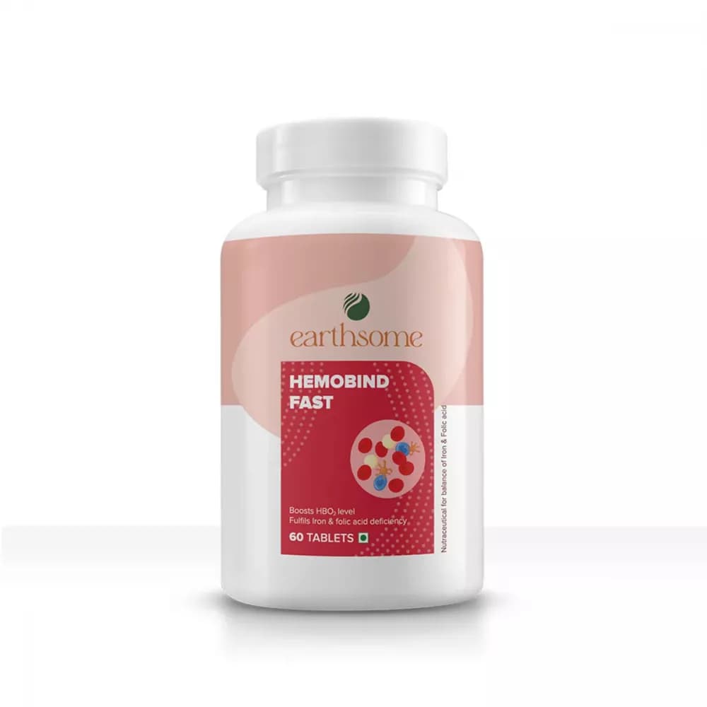 Buy Earthsome Hemobind Fast Tablets Online - OLRAA Indian Snacks
