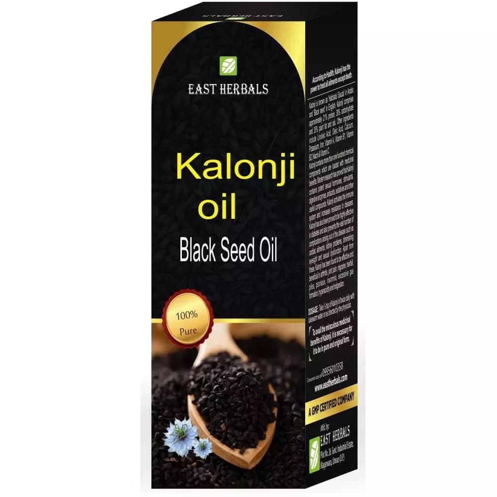 Buy East Herbals Kalonji Oil Online - OLRAA Indian Snacks