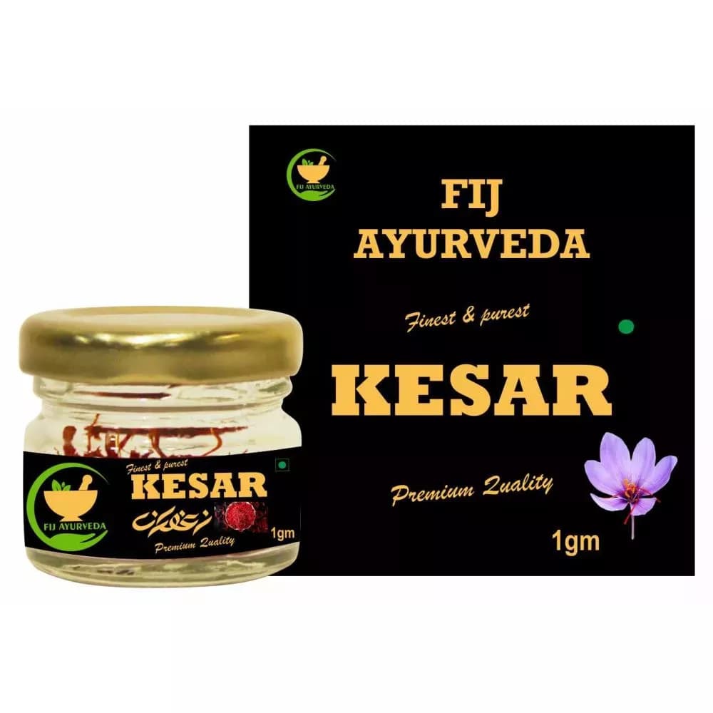 Buy Fij Ayurveda Saffron Thread Kesar Online - OLRAA Indian Snacks