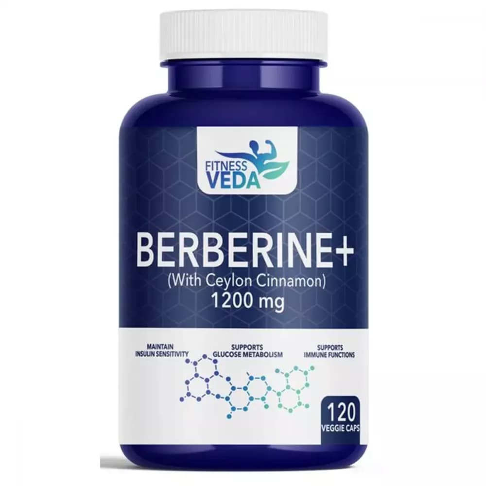 Buy Fitness Veda Berberine 1200 Mg Capsules Online - OLRAA Indian Snacks