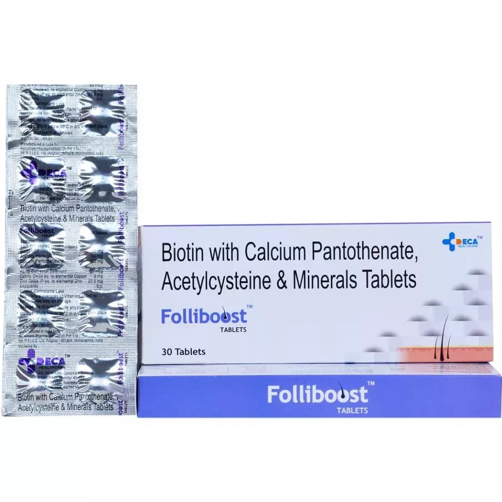 Buy Folliboost Hair Treatment Tablets Online - OLRAA Indian Snacks