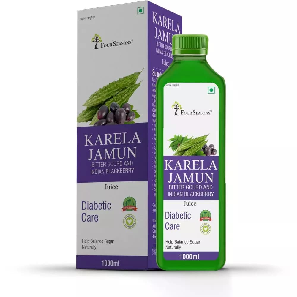 Buy Four Seasons Karela Jamun Juice Online - OLRAA Indian Snacks