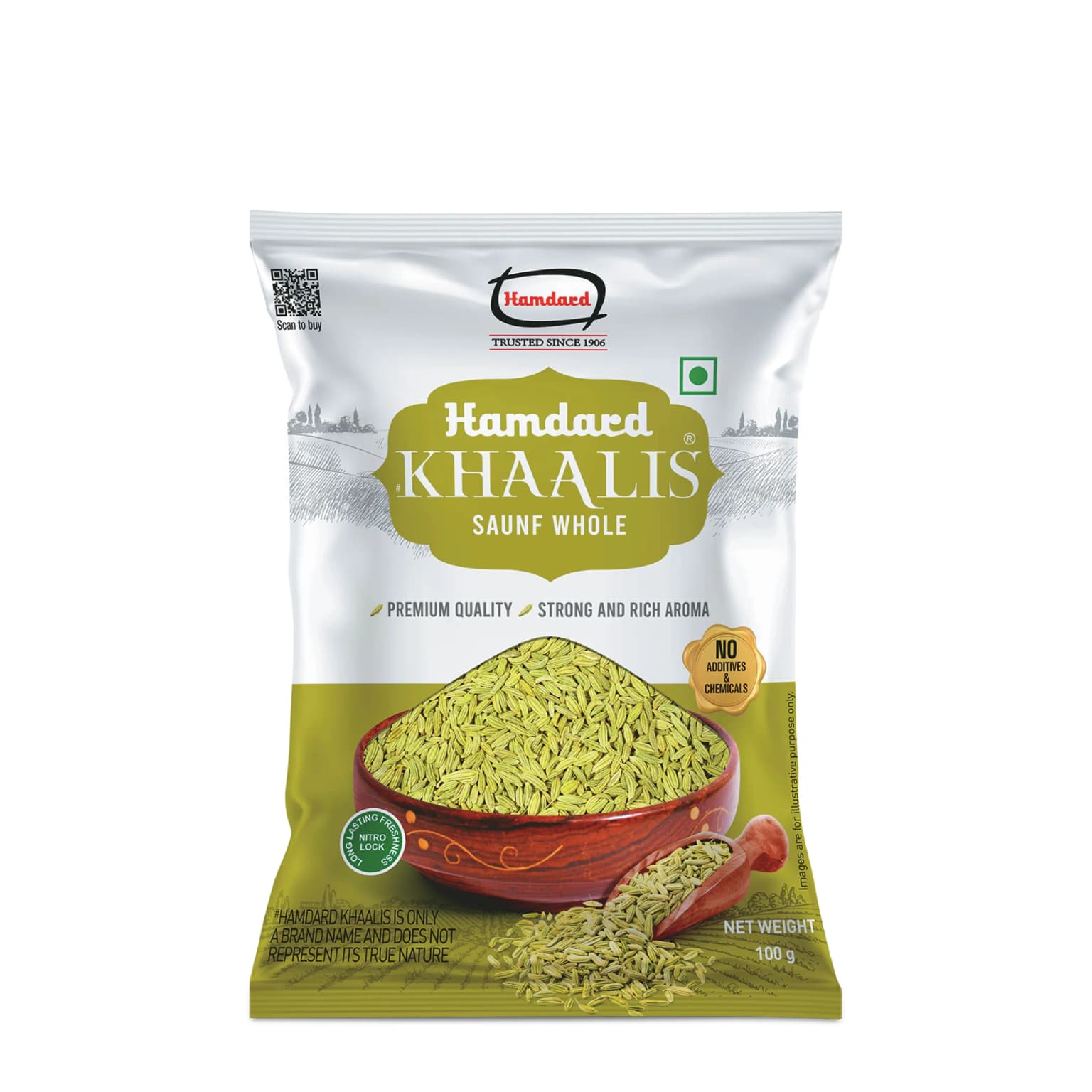 Buy Hamdard Khaalis Saunf Whole Online - OLRAA Indian Snacks