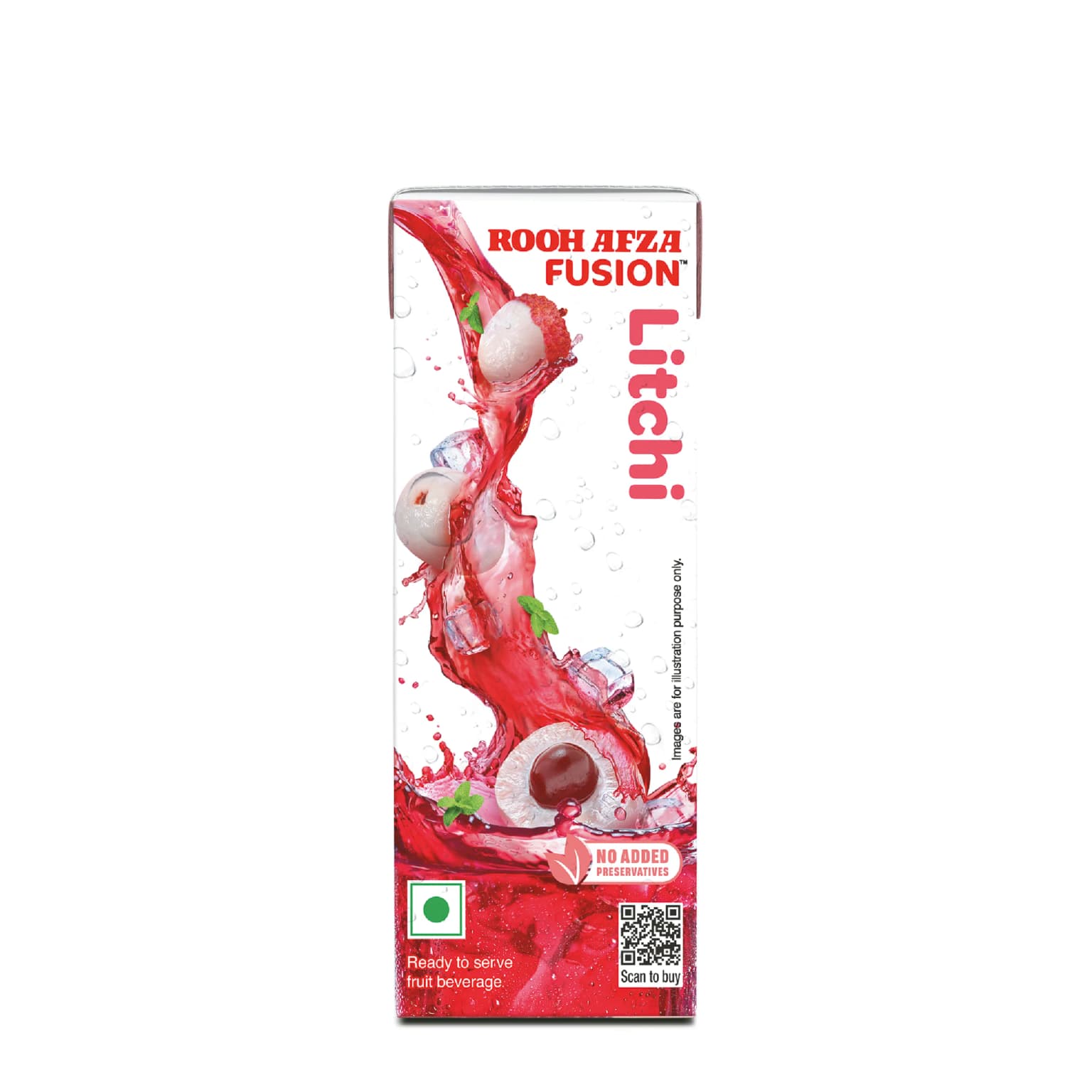 Buy Hamdard Rooh Afza Fusion Litchi Online - OLRAA Indian Snacks