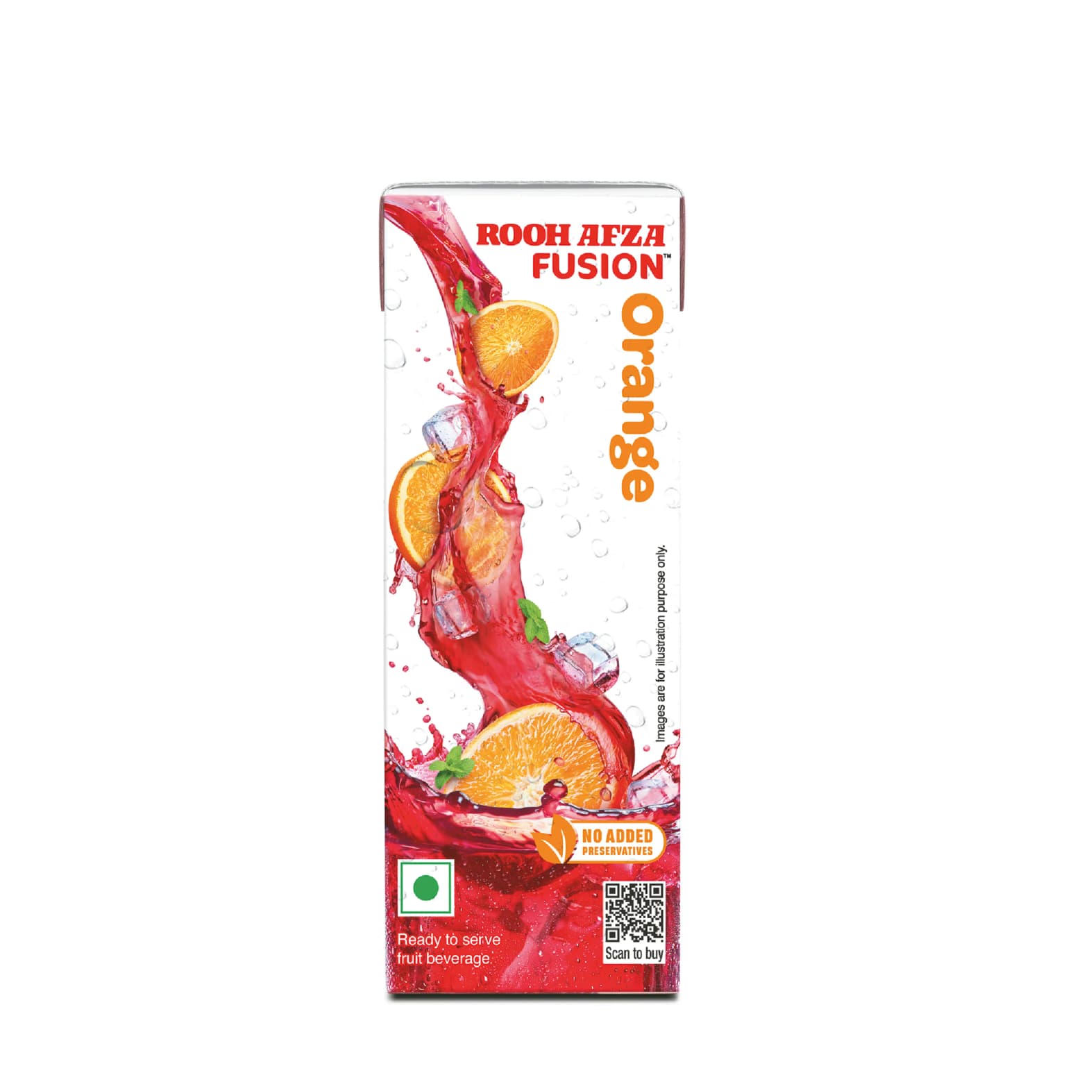 Buy Hamdard Rooh Afza Fusion Orange Online - OLRAA Indian Snacks