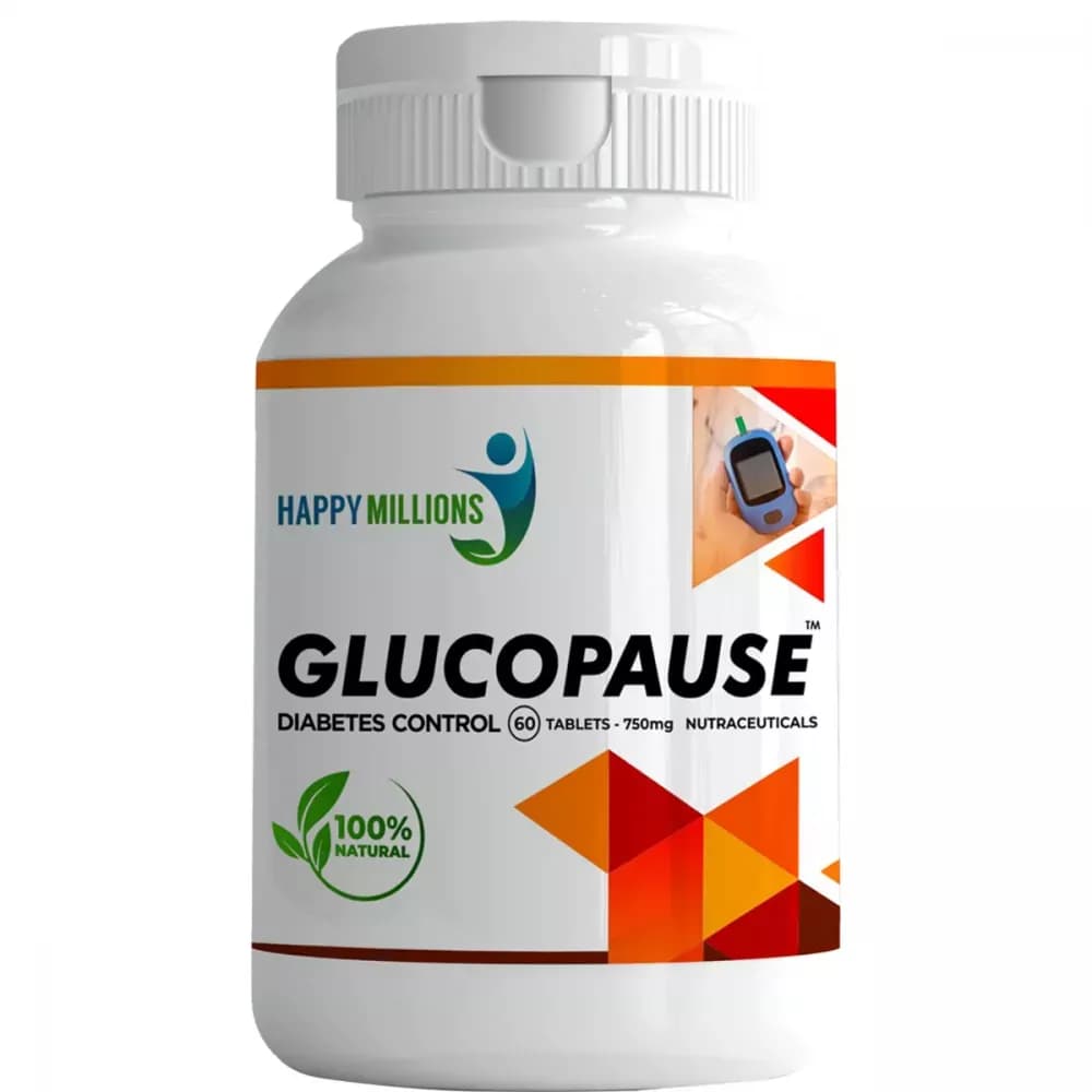 Buy Happy Millions Glucopause Tablets Online - OLRAA Indian Snacks
