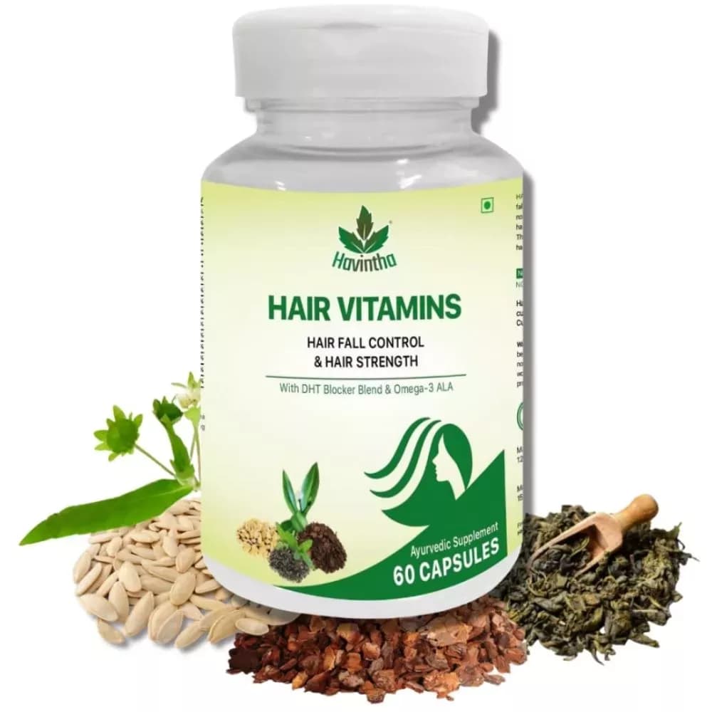 Buy Havintha Hair Vitamins Capsules Online - OLRAA Indian Snacks