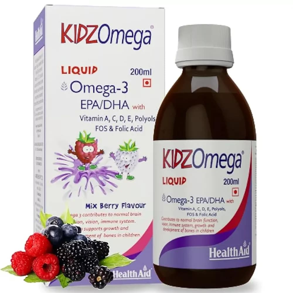 Buy HealthAid Kidzomega Liquid  Online - OLRAA Indian Snacks