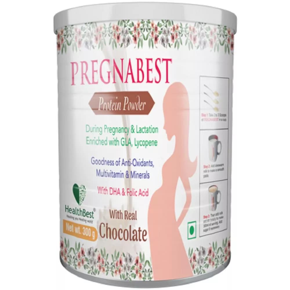 Buy HealthBest Pregnabest Protein Powder Online - OLRAA Indian Snacks