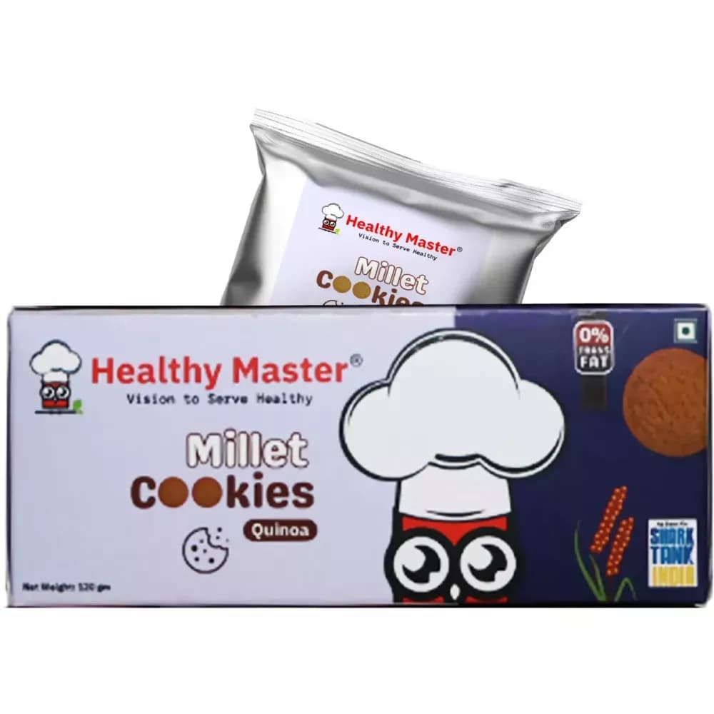 Buy Healthy Master Millet Cookies Quinoa  Online - OLRAA Indian Snacks