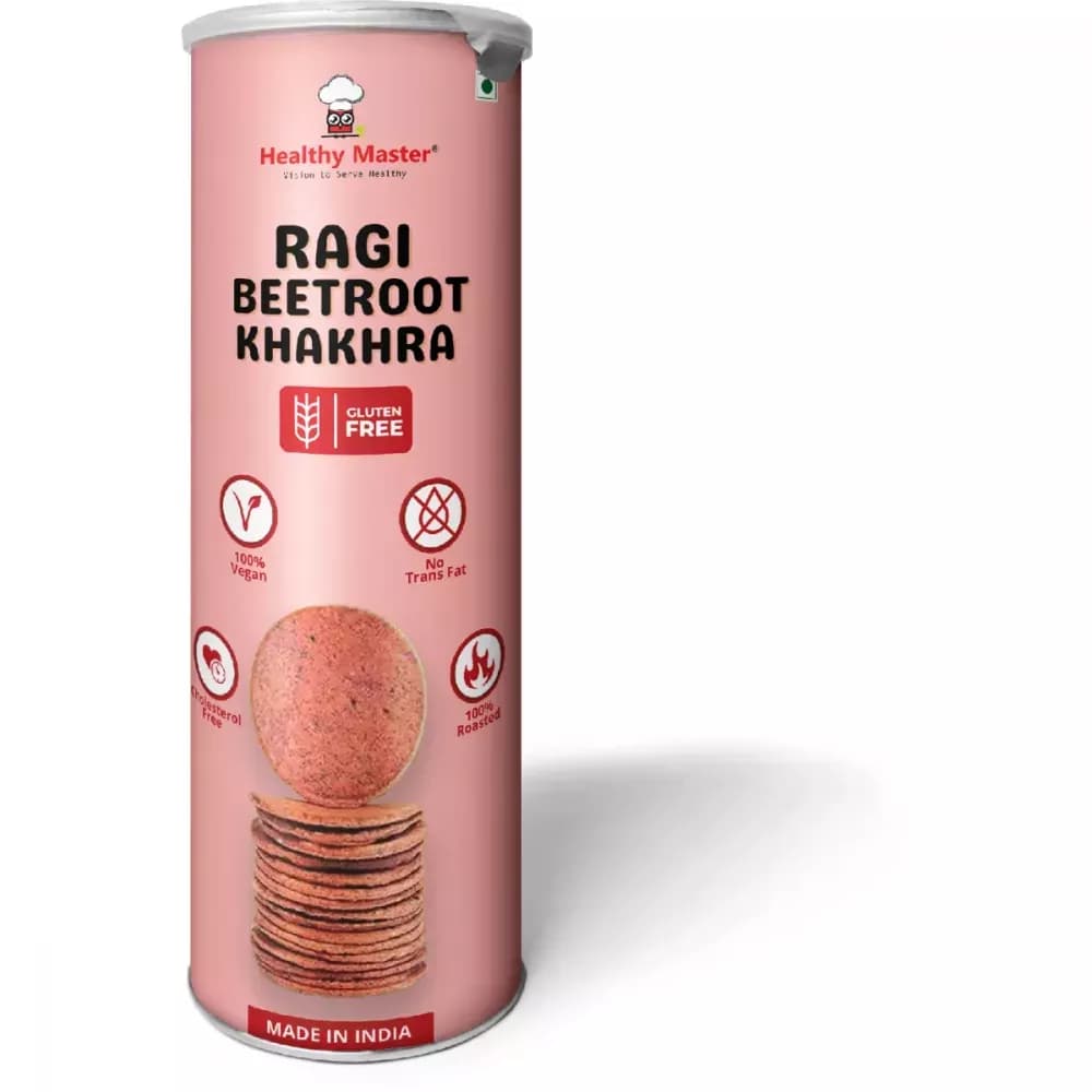 Buy Healthy Master Ragi Beetroot Khakhra  Online - OLRAA Indian Snacks