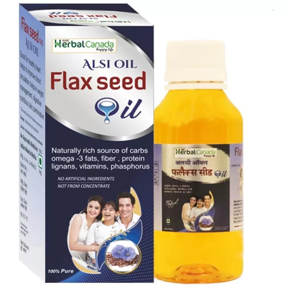 Buy Herbal Canada Flax Seed Alsi Oil Online - OLRAA Indian Snacks