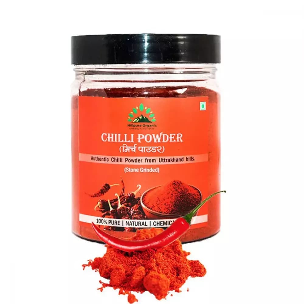 Buy Hillpure Organic Chilli Powder Online - OLRAA Indian Snacks
