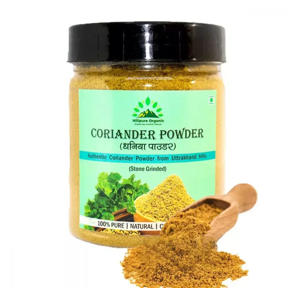 Buy Hillpure Organic Coriander Powder Online - OLRAA Indian Snacks