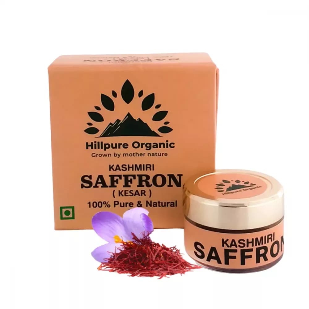 Buy Hillpure Organic Kashmiri Saffron (Kesar) Online - OLRAA Indian Snacks