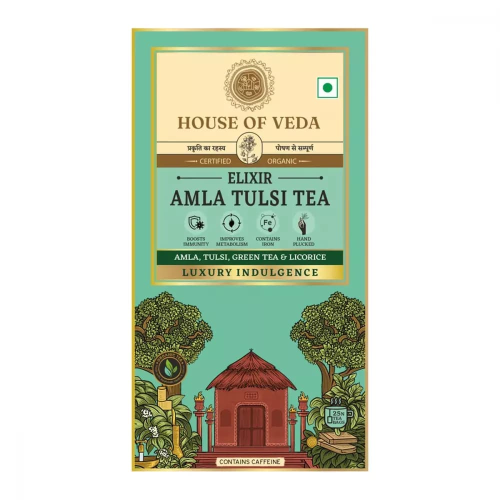 Buy House of Veda Amla Tulsi Tea Online - OLRAA Indian Snacks