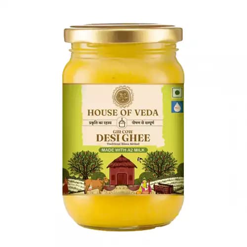 Buy House of Veda Gir Cow Desi Ghee Online - OLRAA Indian Snacks