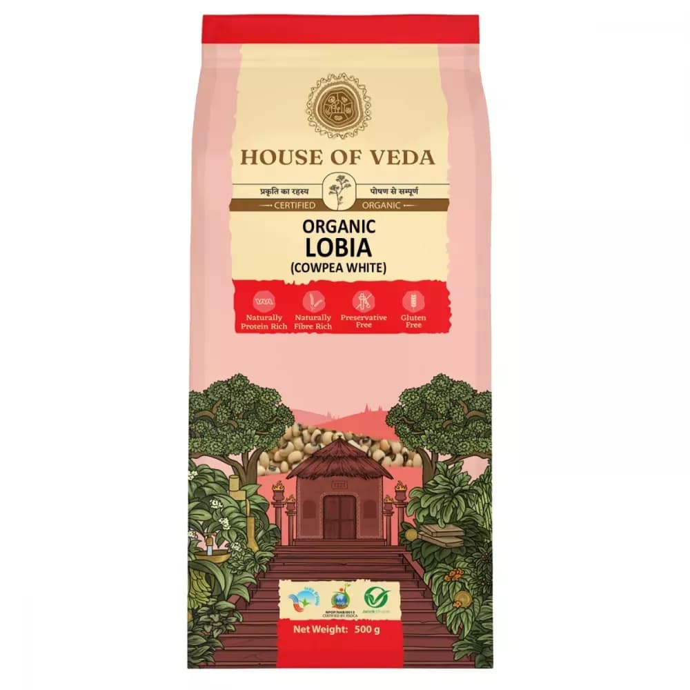 Buy House of Veda Organic Lobia (Cowpea White) Online - OLRAA Indian Snacks