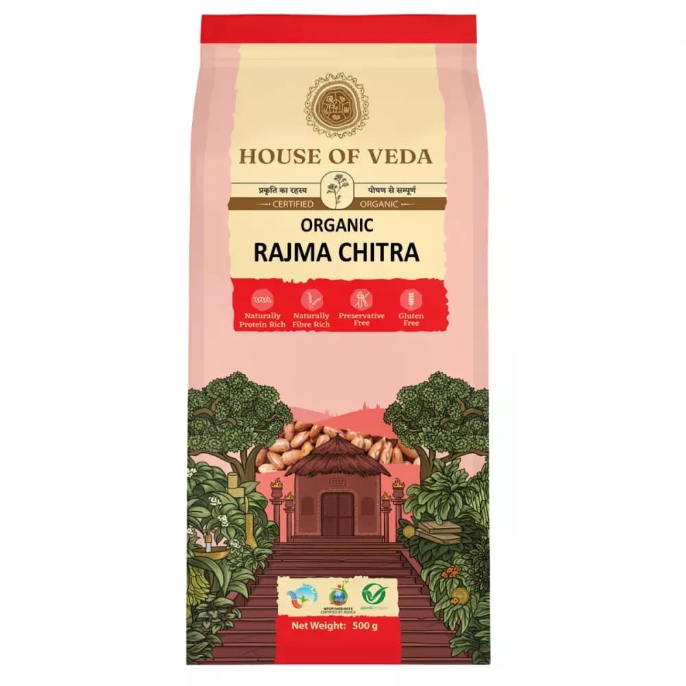 Buy House of Veda Organic Rajma Chitra Online - OLRAA Indian Snacks