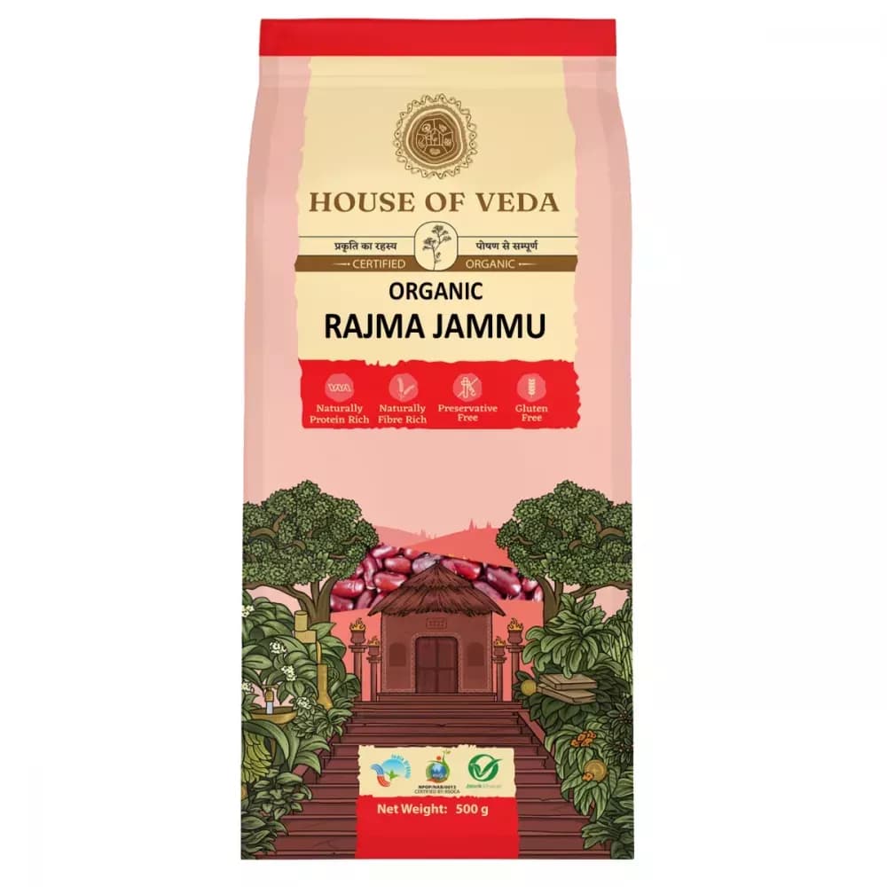 Buy House of Veda Organic Rajma Jammu Online - OLRAA Indian Snacks