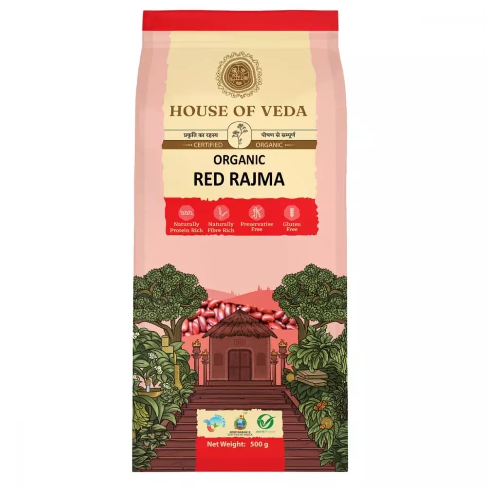 Buy House of Veda Organic Red Rajma Online - OLRAA Indian Snacks