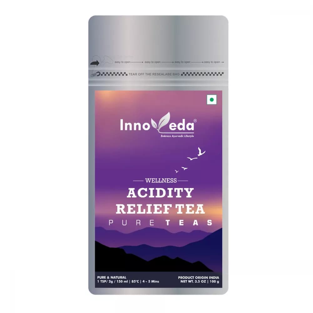 Buy Innoveda Acidity Relief Tea Online - OLRAA Indian Snacks