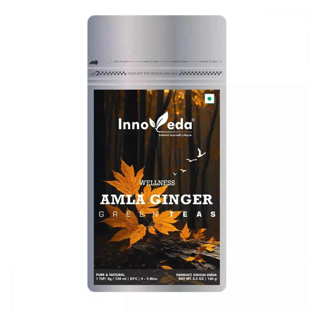 Buy Innoveda Amla Ginger Green Tea Online - OLRAA Indian Snacks