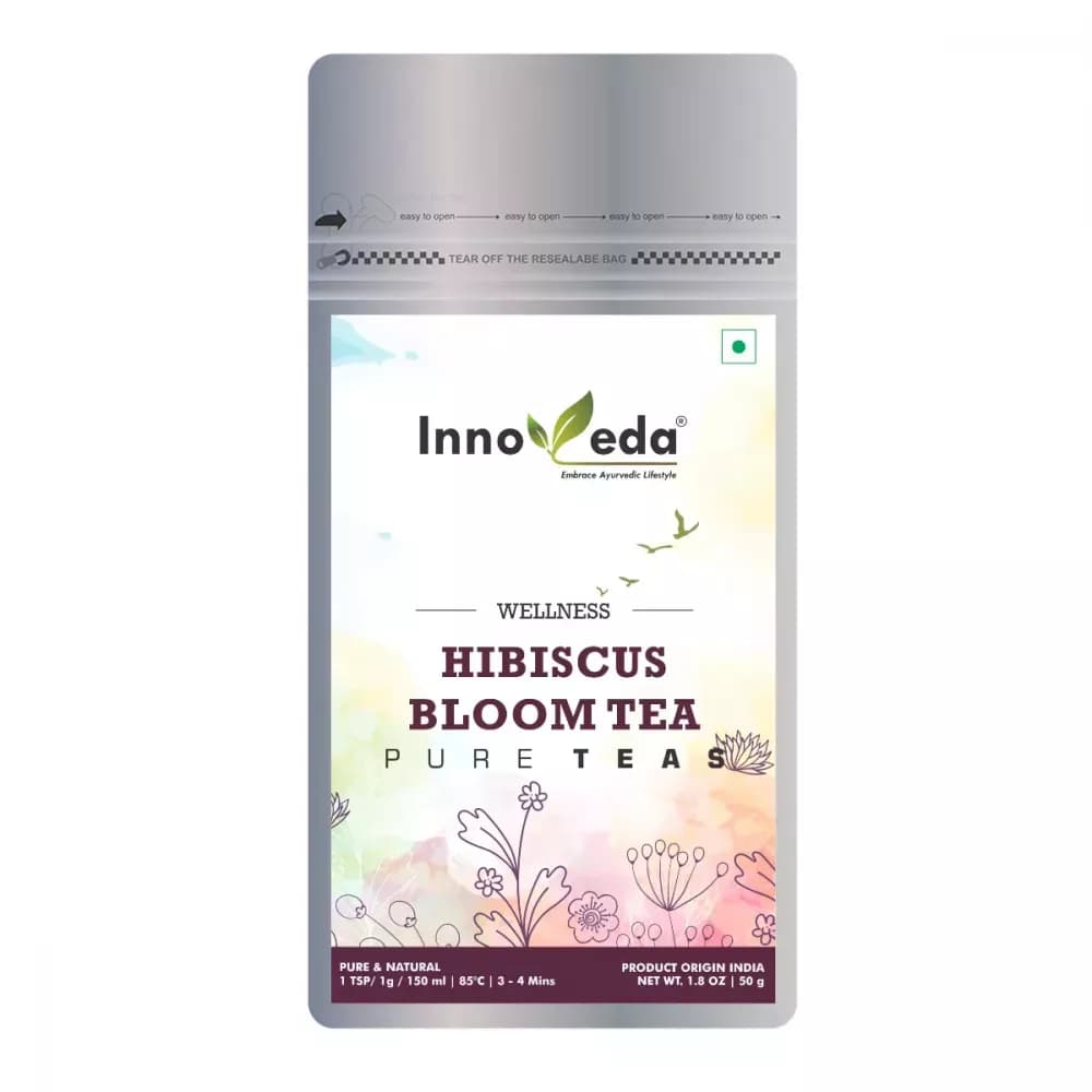 Buy Innoveda Hibiscus Bloom Tea Online - OLRAA Indian Snacks