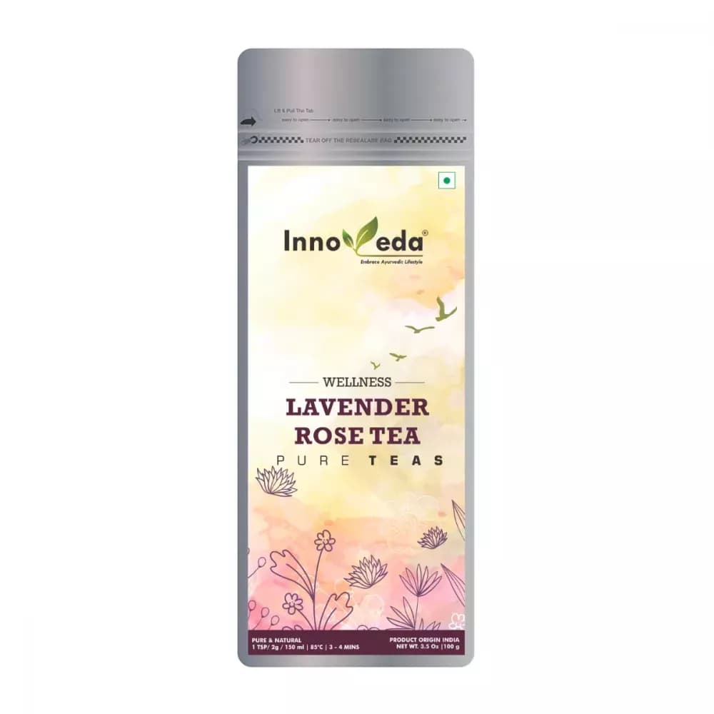 Buy Innoveda Lavendar Rose Green Tea Online - OLRAA Indian Snacks