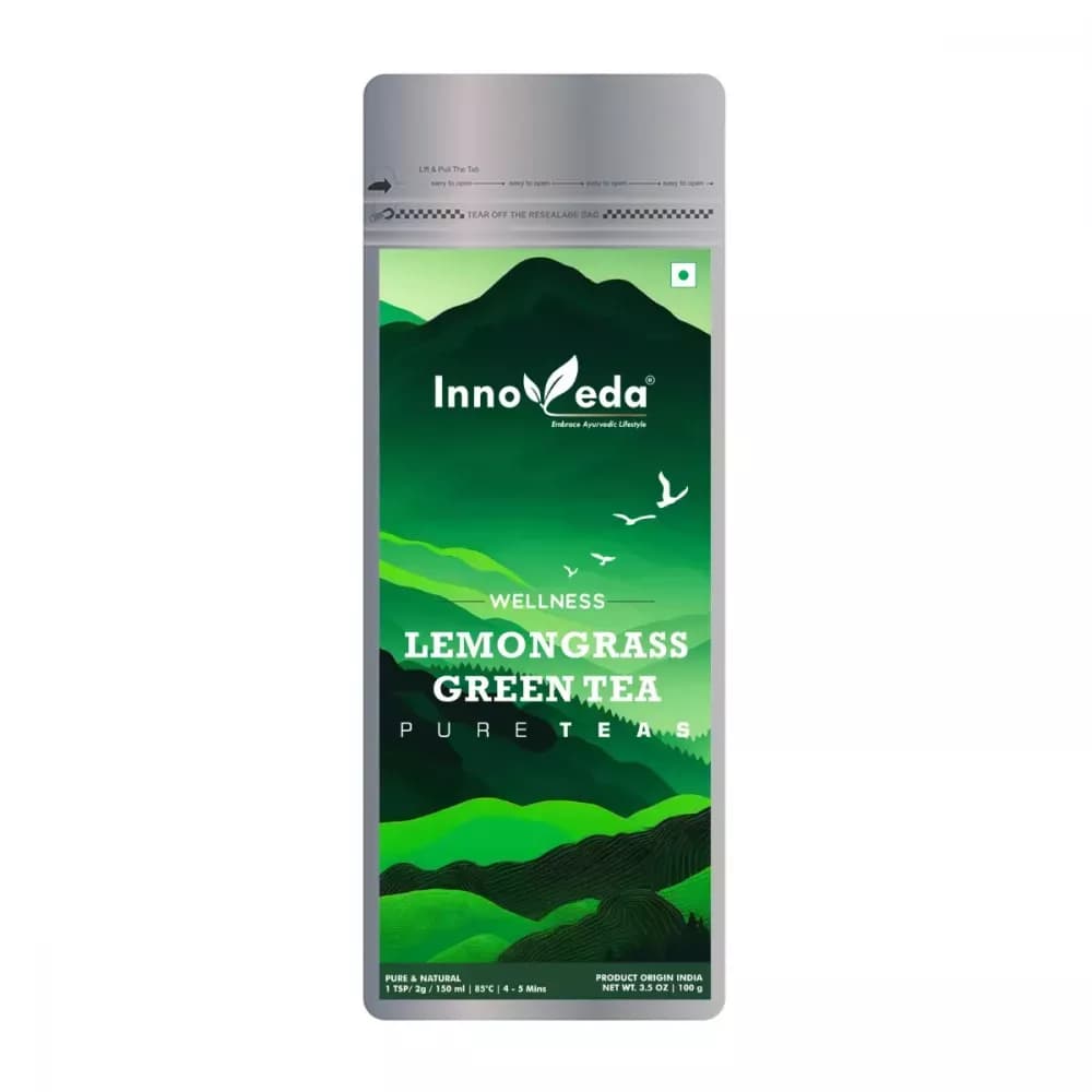 Buy Innoveda Lemon Grass Green Tea Online - OLRAA Indian Snacks